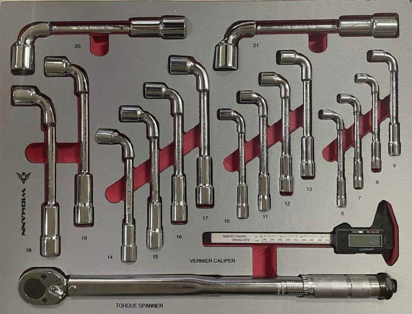 Miniaturbild: Servante à outils Widmann rouge Pro Tools 2022 9 tiroirs