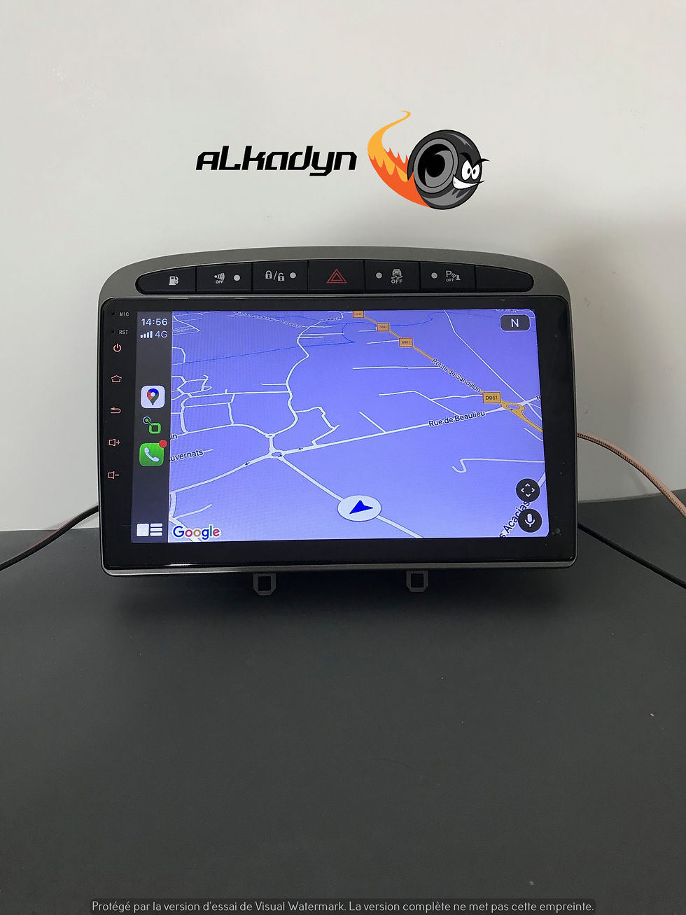 Miniaturbild: Autoradio GPS Peugeot 308 308SW gris Alkadyn King size Haut de gamme