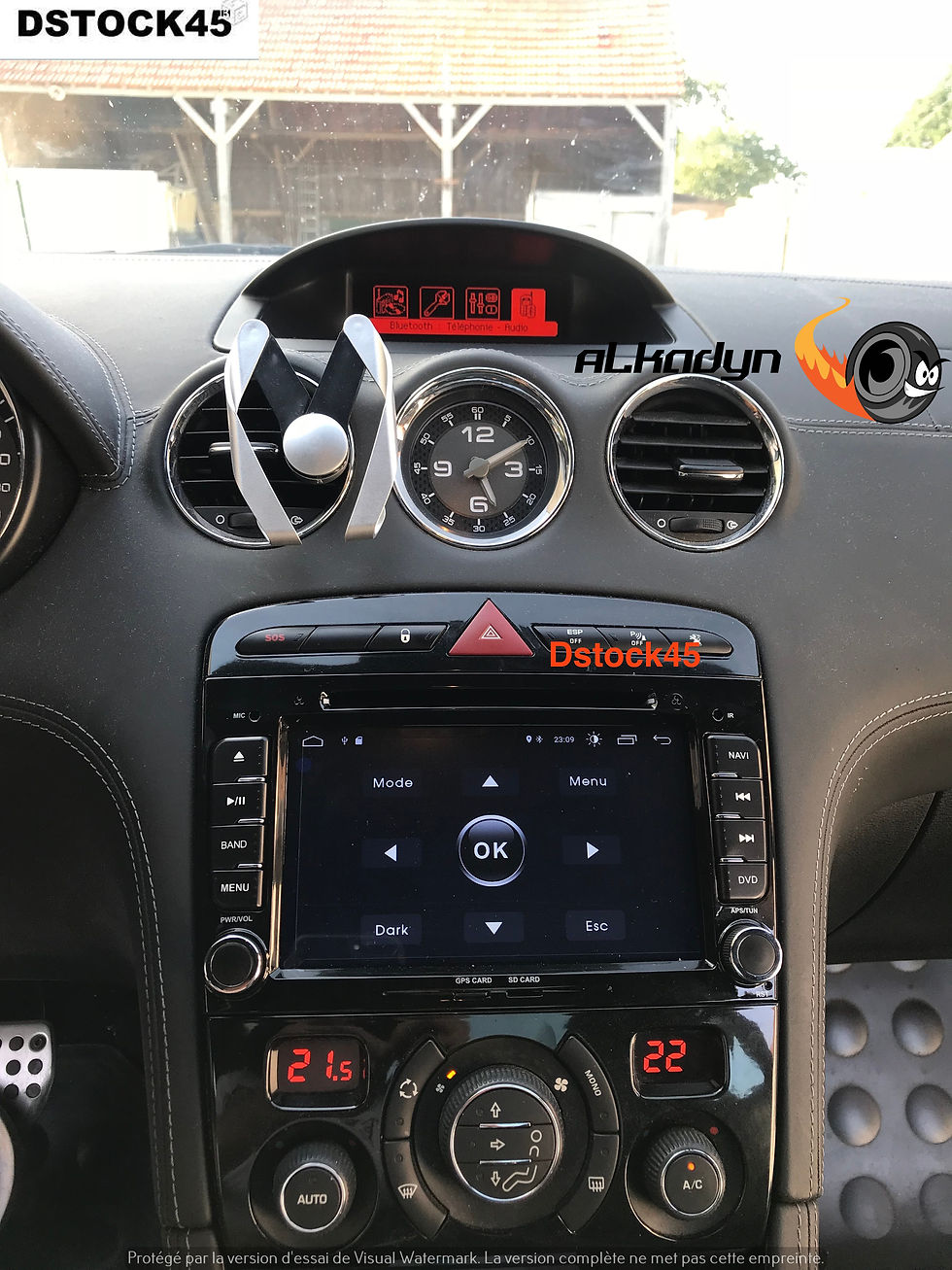 Thumbnail: Autoradio GPS Peugeot RCZ 308CC noir brillant Alkadyn Android Haut de gamme