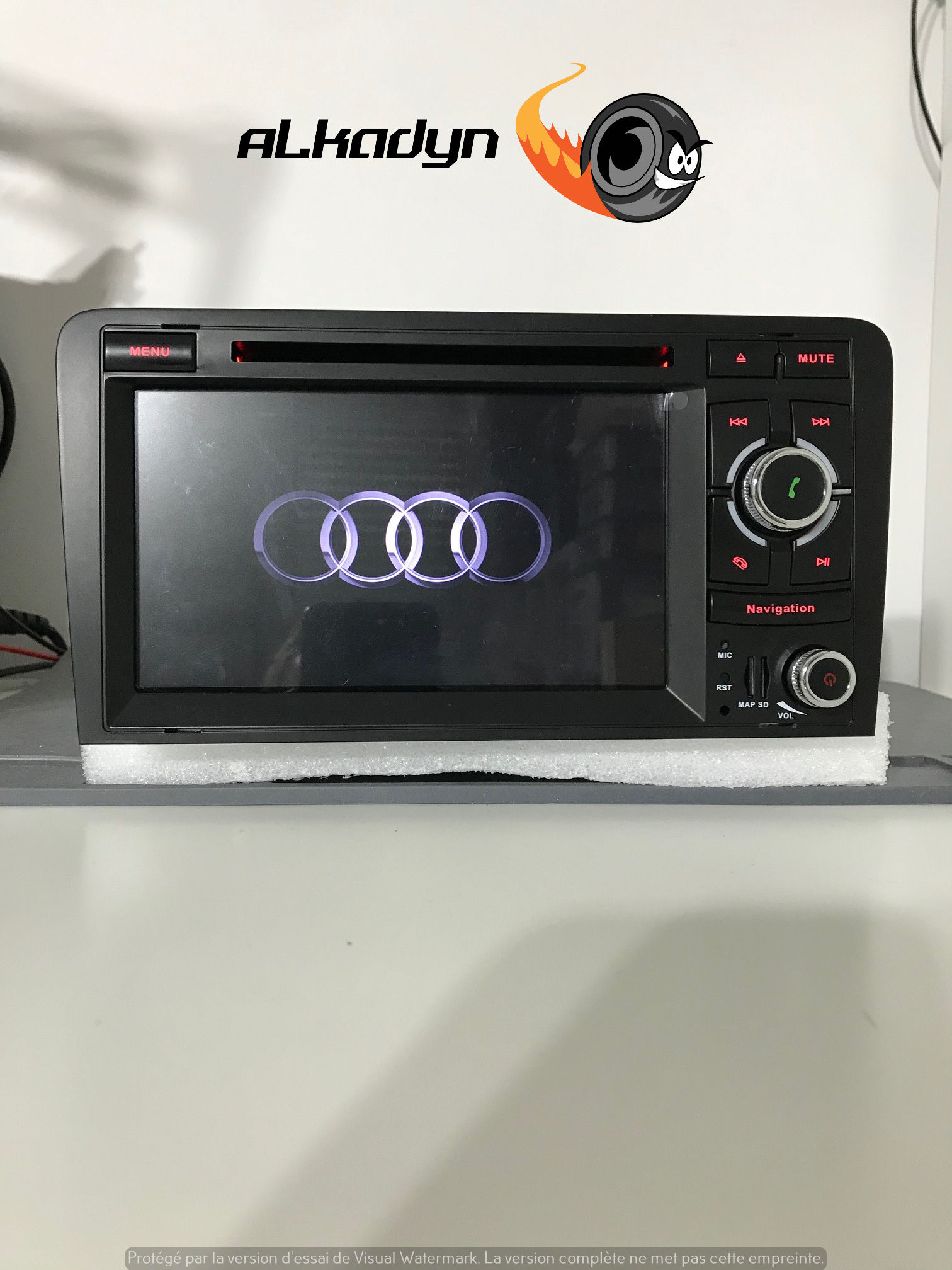 Autoradio GPS Audi A3 Alkadyn Android 10.0 Bouton droite