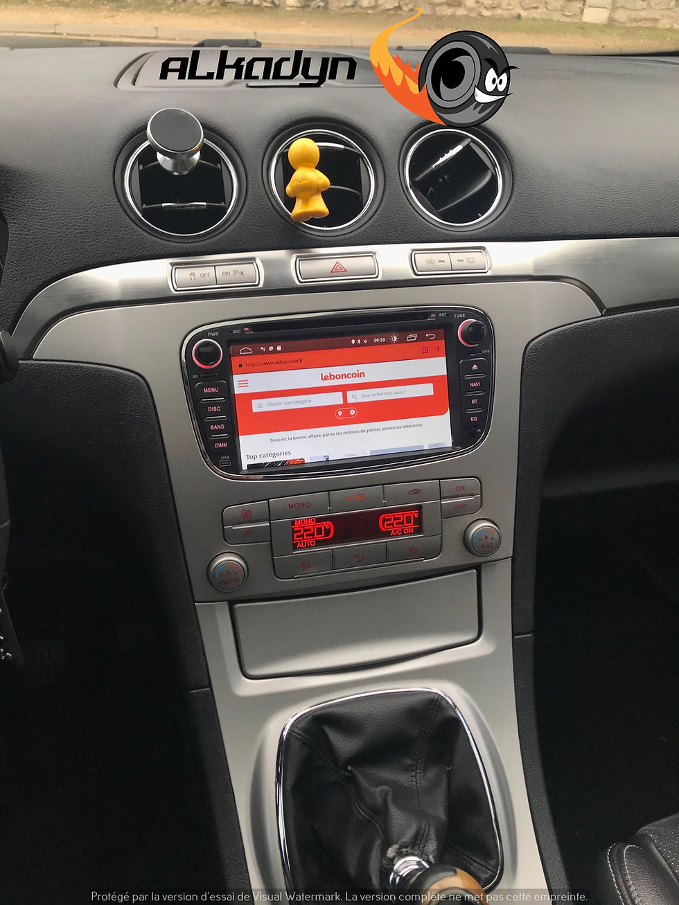 Thumbnail: Autoradio GPS noir Alkadyn Ford S-Max C-Max Galaxy Focus Kuga Android 10.0