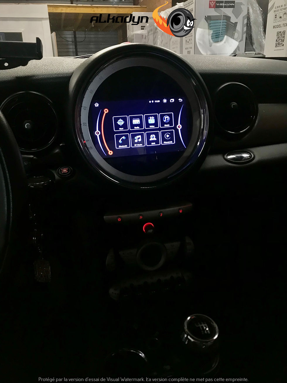Miniatura: Autoradio GPS Mini Cooper sur mesure Alkadyn gris Android 2006-2013