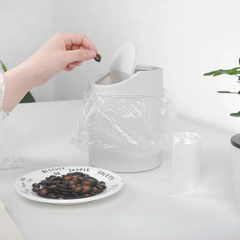 Miniatura: Lixeira de Mesa Compacta com Tampa (Mini)