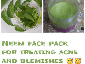 Neem Face Pack for treating acne and blemishes