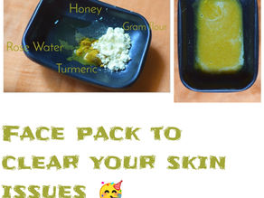 A face pack to clear your skin issues