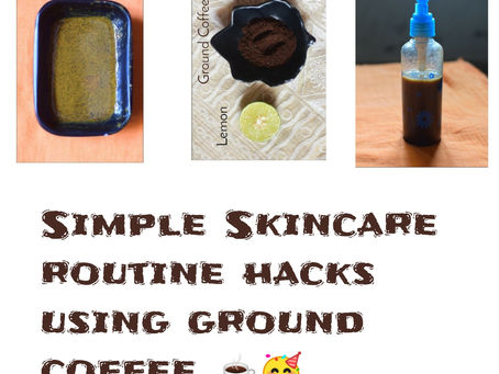 Summer skincare hacks using Coffee