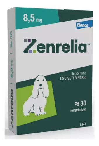Zenrelia 8,5mg Dermatológico Elanco Para Cães - 30 Comp Ver