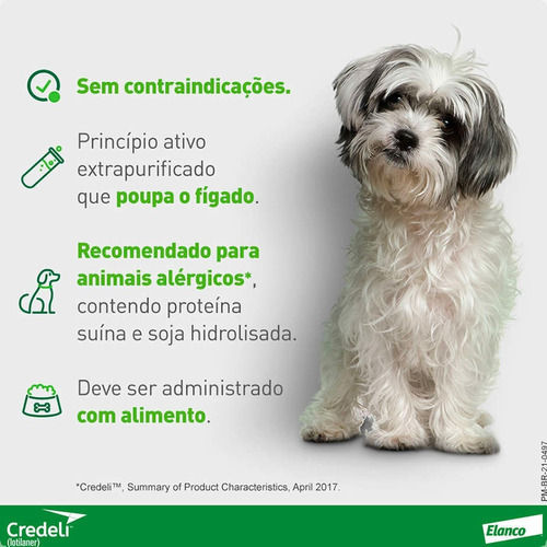 Miniatura: Credeli 56,25mg Para Cães De 1,3kg A 2,5Kg - 3 Comprimidos