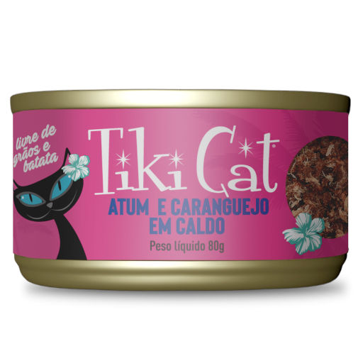 TIKI CAT GRILL ATUM & CARANGUEJO 80G LATA