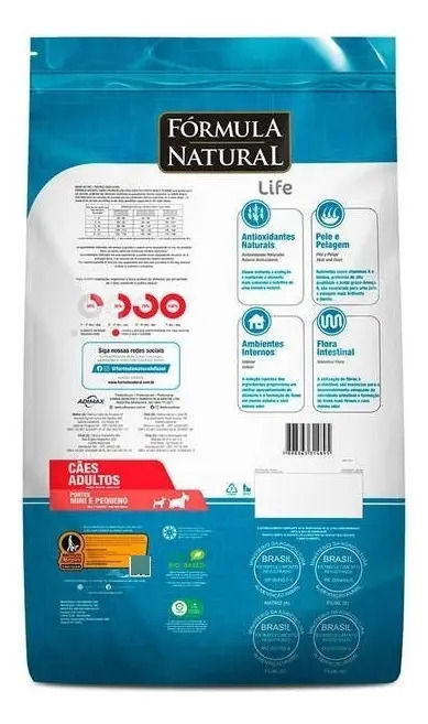 Miniatura: FÓRMULA NATURAL LIFE CÃES AD MINI/PQ 2,5KG