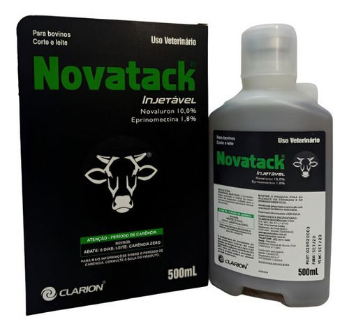 Miniatura: Novatack Vetoquinol 500 Ml Bovinos Corte E Leite
