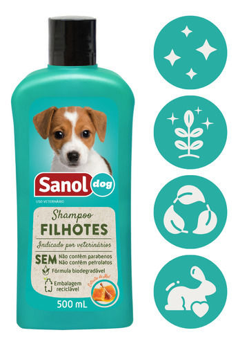 Miniatura: Shampoo Para Filhotes Sanol Dog - 500ml
