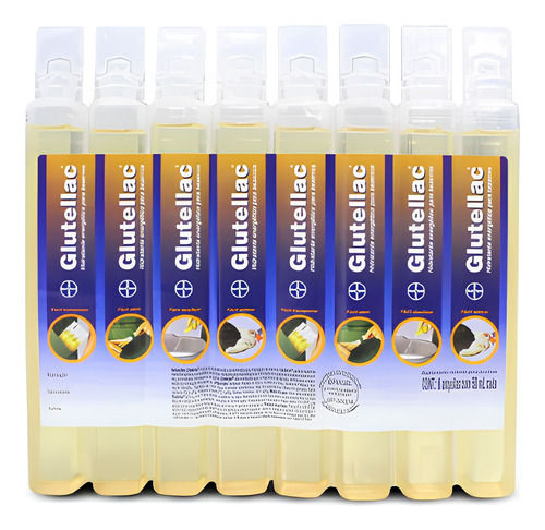 Glutellac - 8 Unidades De 50ml - Hidratante Para Bezerros