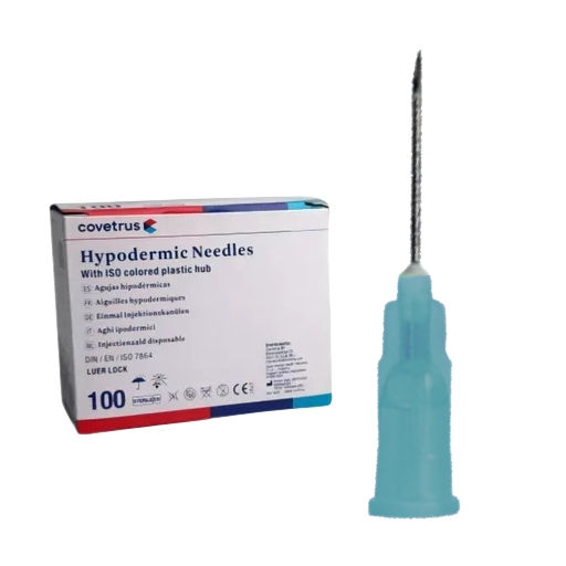 AGULHA AZUL 23G 0.60 X 20 MM C/100UN