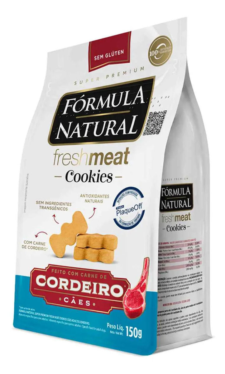 Miniatura: FÓRMULA NATURAL FM COOKIES CÃES CORDEIRO 150GR