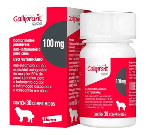 Miniatura: Galliprant 100mg Com 30 Comprimidos Anti-inflamatório