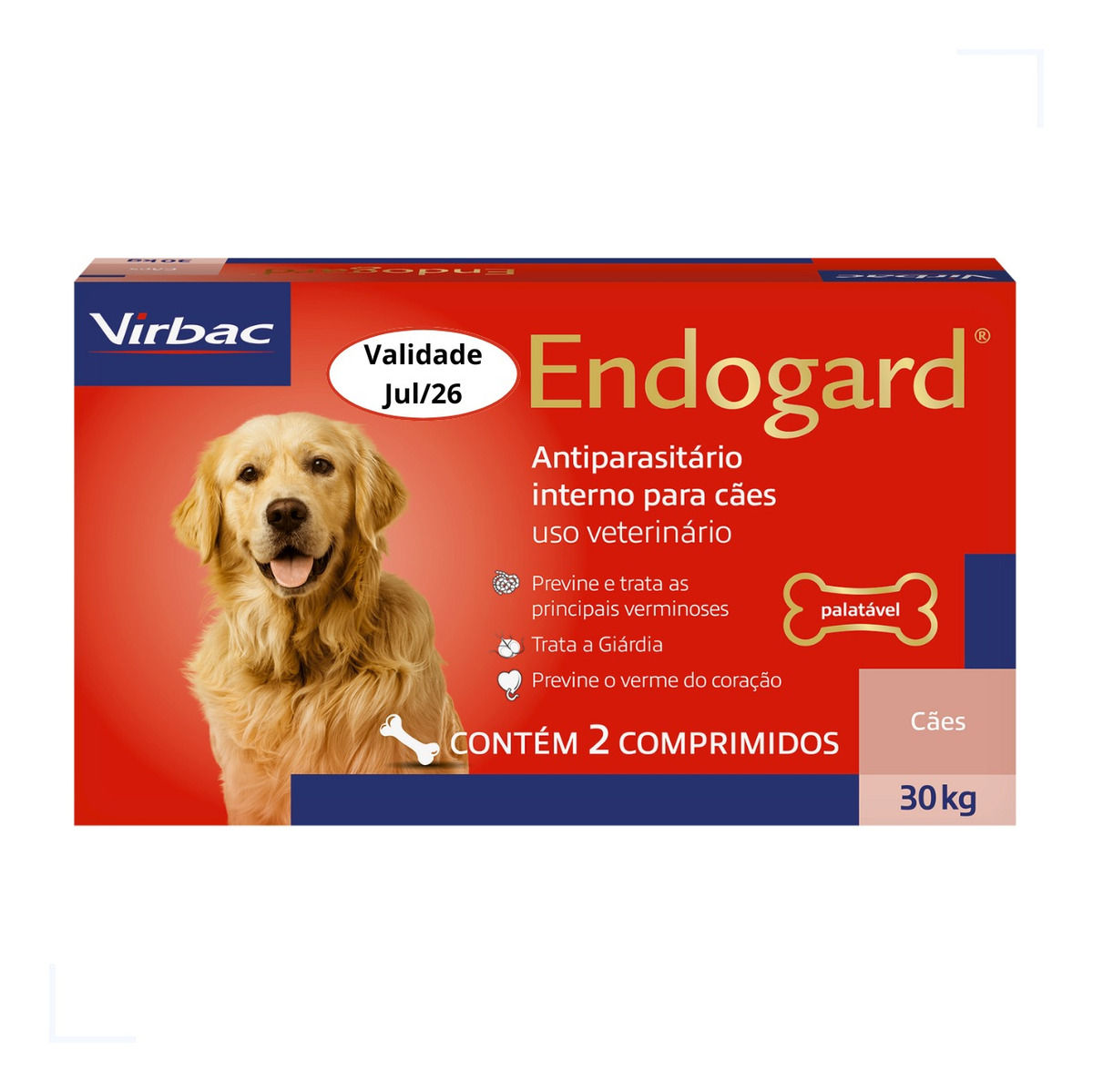 ENDOGARD 30 KG C/ 2 COMPRIMIDOS