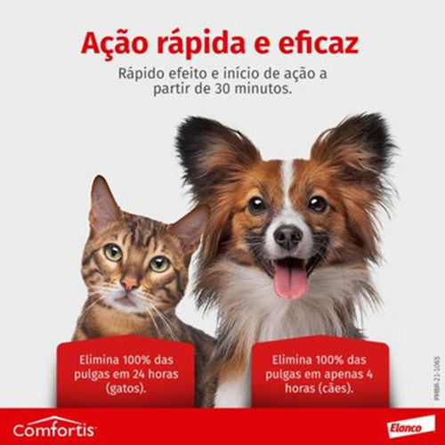 Miniatura: Antipulgas Cães E Gatos Comfortis 140mg Com 3 Comprimidos
