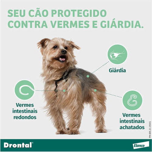 Miniatura: Drontal Plus Para Cães Até 35kg - 2 Comprimidos Sabor Carne