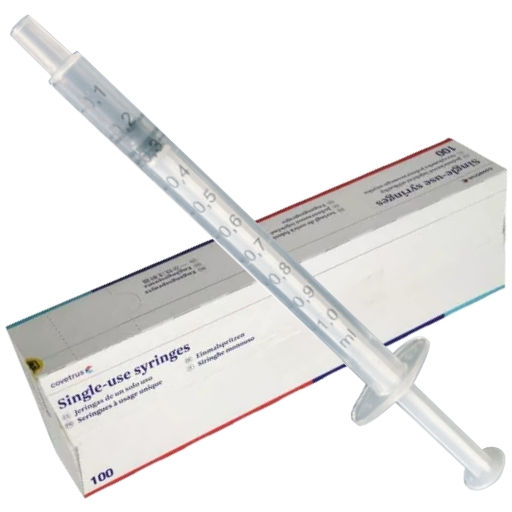 SERINGA 3P LUER CENTRAL 1ML CX 100/UN