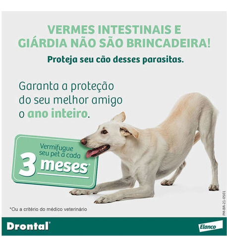 Miniatura: Drontal Plus Para Cães Até 10kg - 2 Comprimidos Sabor Carne