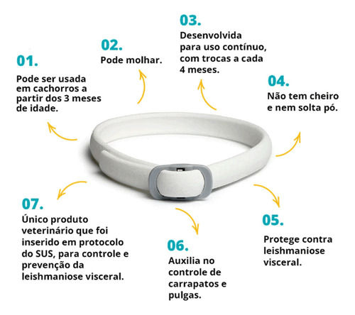 Miniatura: Coleira Scalibor G 65cm Antipulgas Carrapatos E Leishmaniose