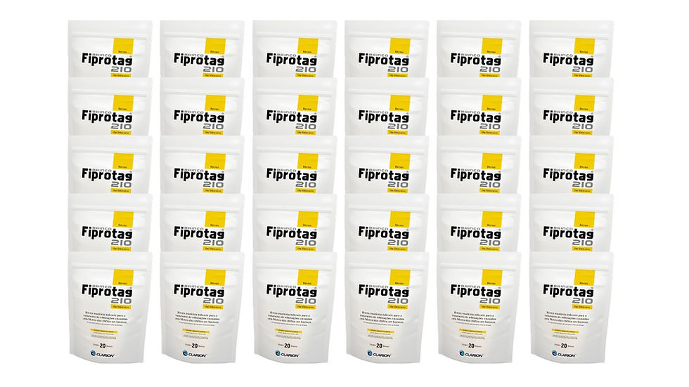 Kit Brincos Fiprotag 210 C/ 600 Unidades Cor Amarelo