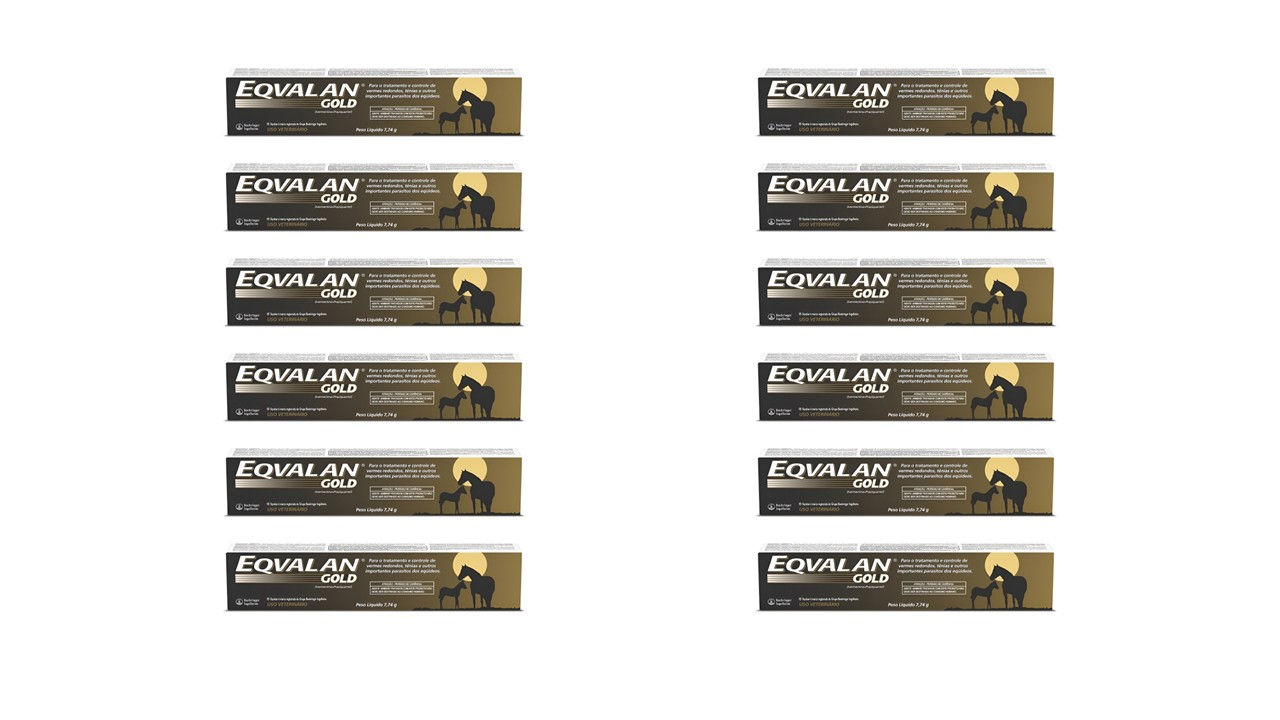 KIT 12 UNIDADES EQVALAN GOLD 7,74GR
