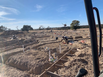 New construction, commercial stub-outs