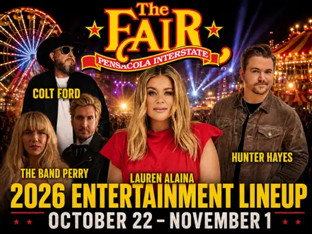 Pensacola Interstate Fair Announces Star-Studded 2026 Entertainment Lineup