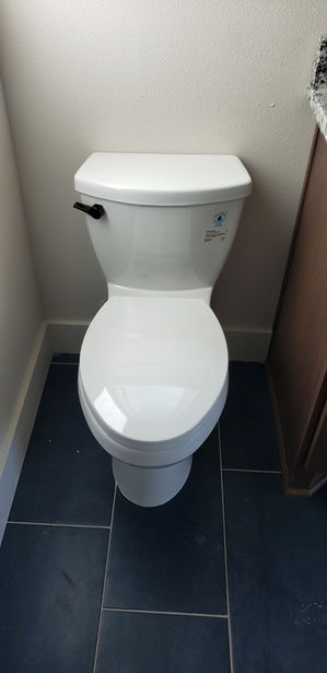 New toilet installation