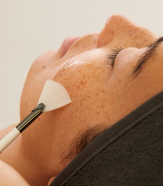 person having a Medik8 professional chemical peel at The Skin Bar Sunshine Coast in Mooloolaba