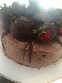 Triple chocolate cake