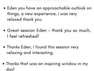 Reset Guru & Art Psychotherapist Eden Orfanos Shoro during her Reset Webinar to Crown Commercial