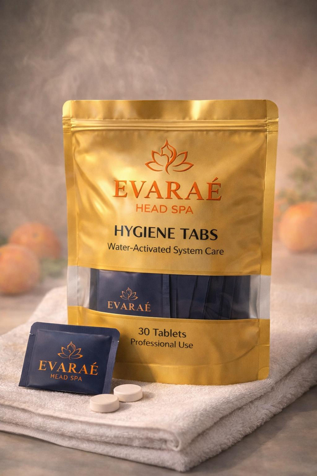 Head Spa Hygiene Tabs — 30 tablets Peach & Orange