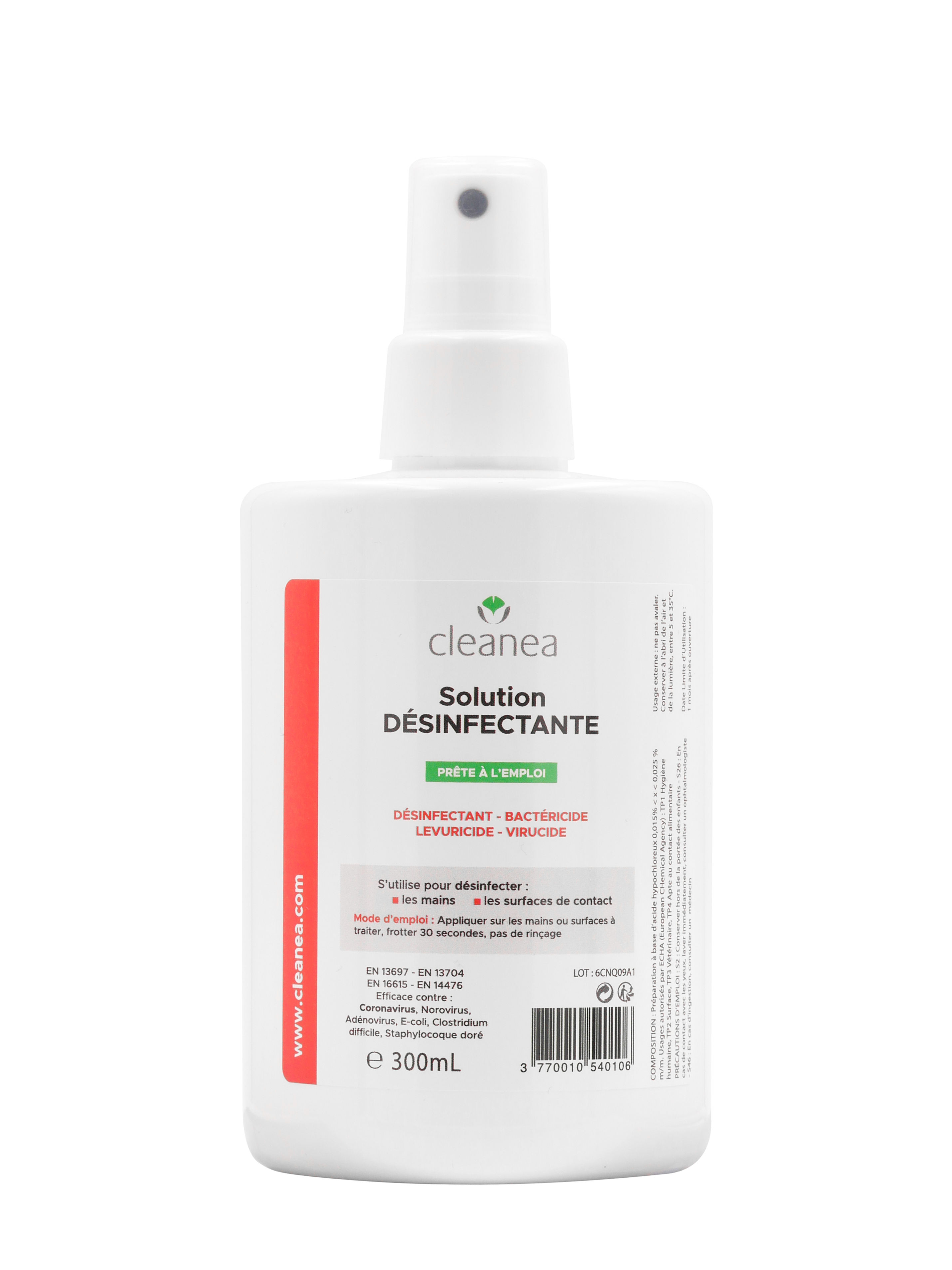 300 ml - Virusdödande lösning utan alkohol (händer & ytor)