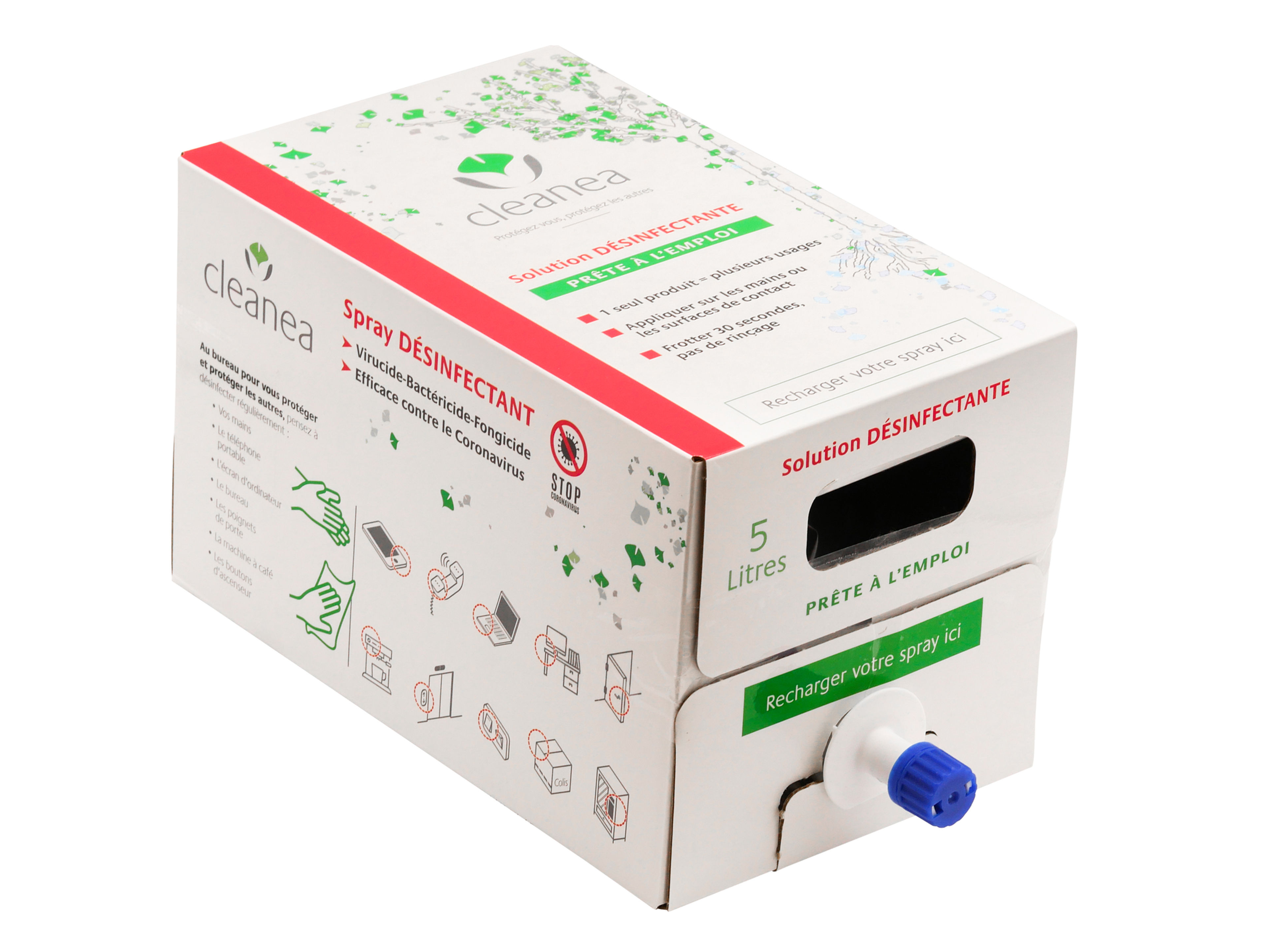 Refill 5L alkoholfri Virucidal Solution BagInBox