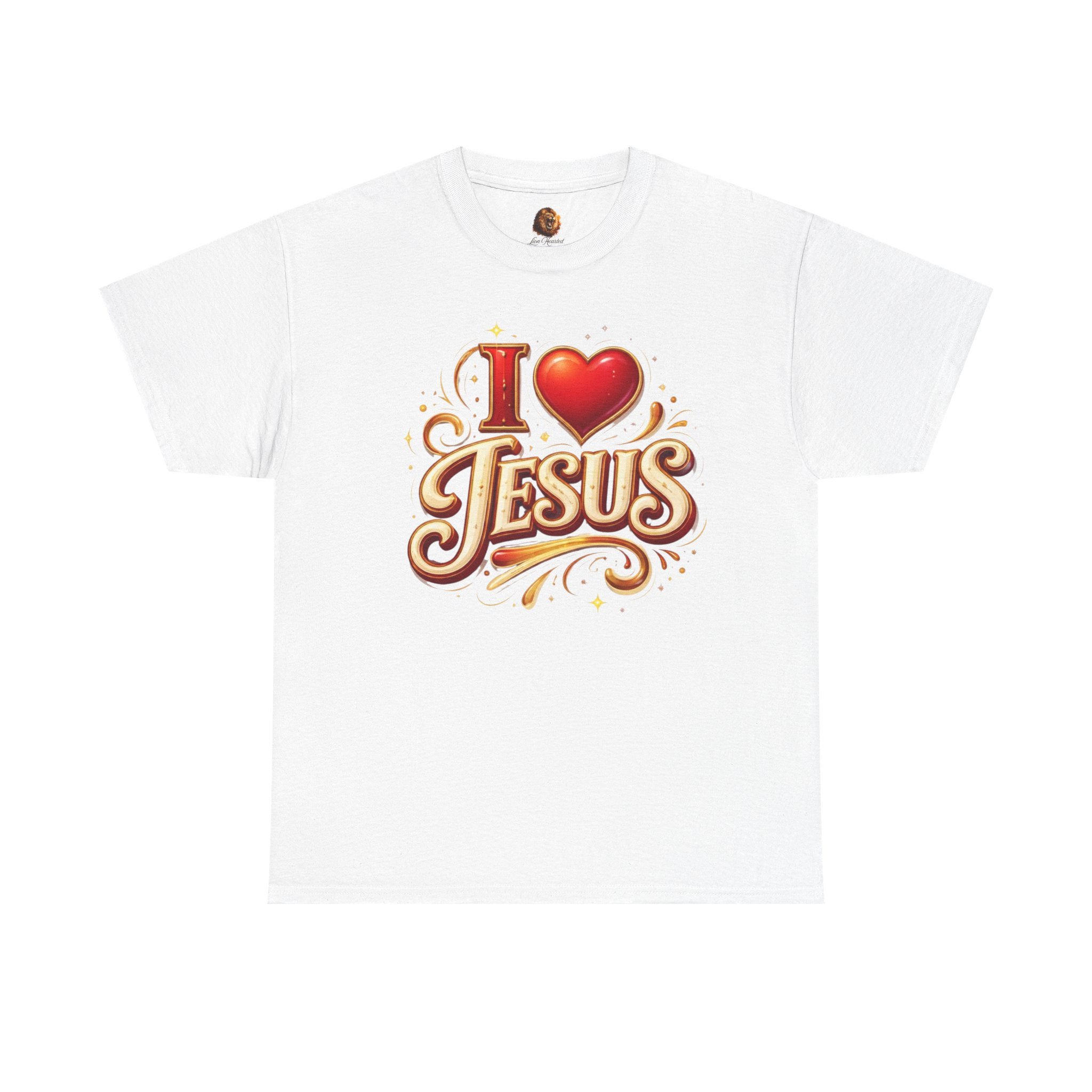 Jesus Love T-Shirt — "I  Jesus" Front & "Jesus Loves You" Back Christian Tee
