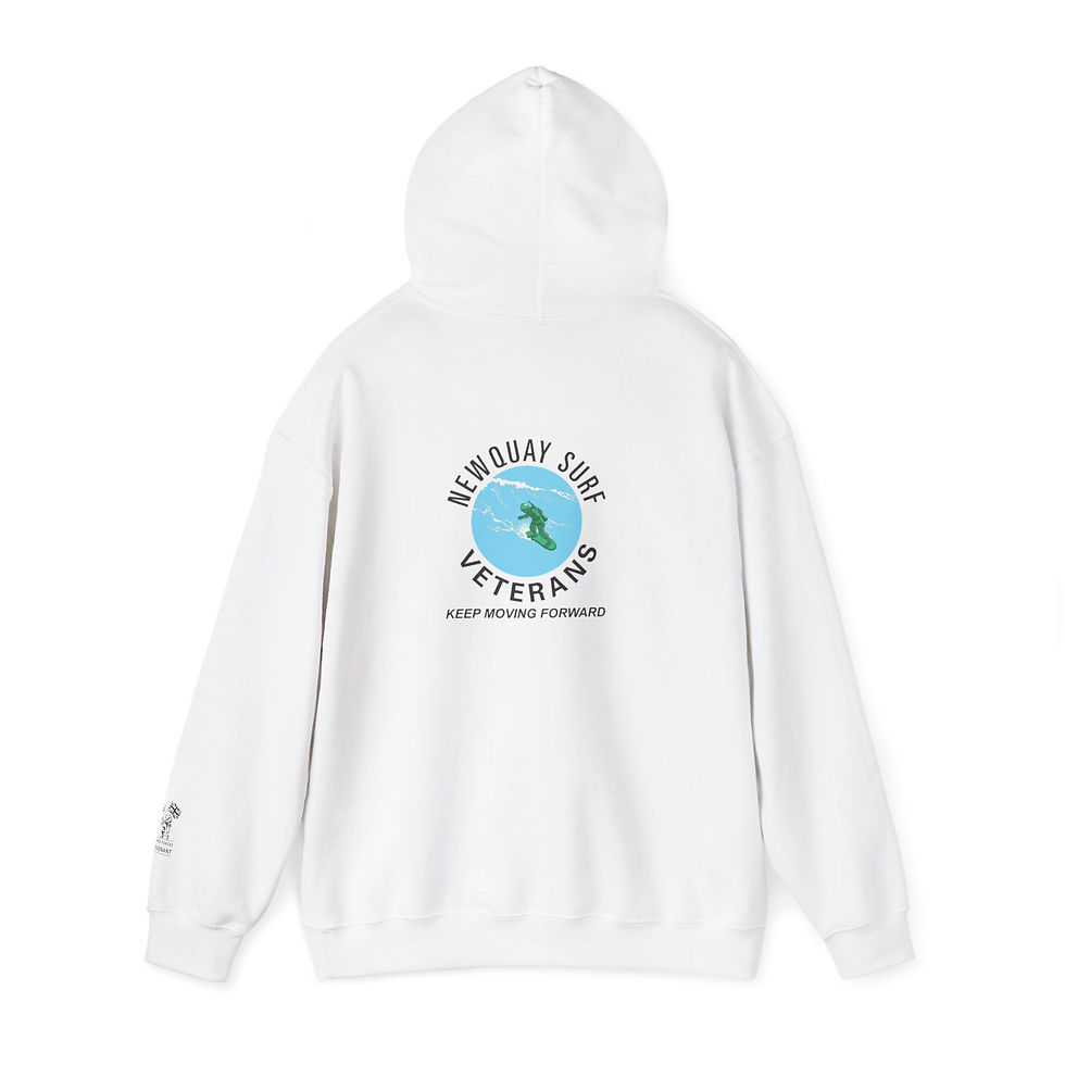 Thumbnail: Vintage Surf Veterans Hoodie, Cozy Unisex Sweatshirt, Perfect Surf Lovers