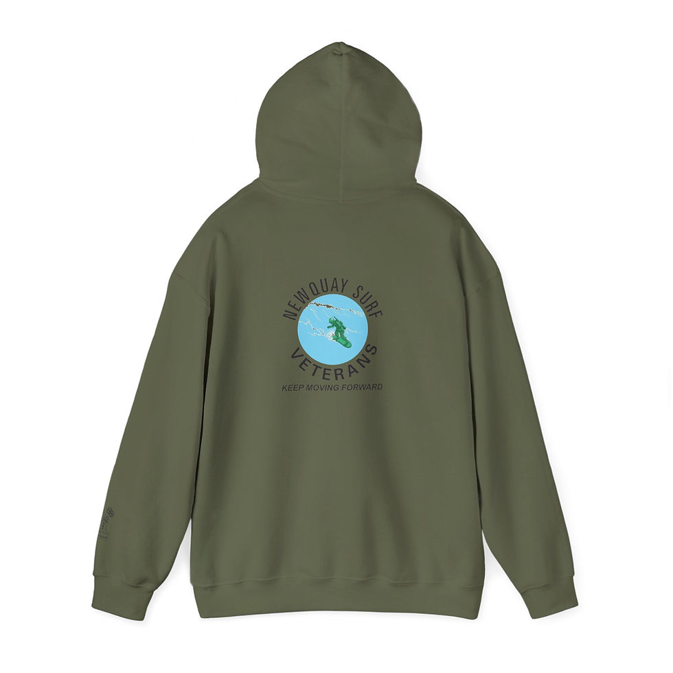 Thumbnail: Vintage Surf Veterans Hoodie, Cozy Unisex Sweatshirt, Perfect Surf Lovers