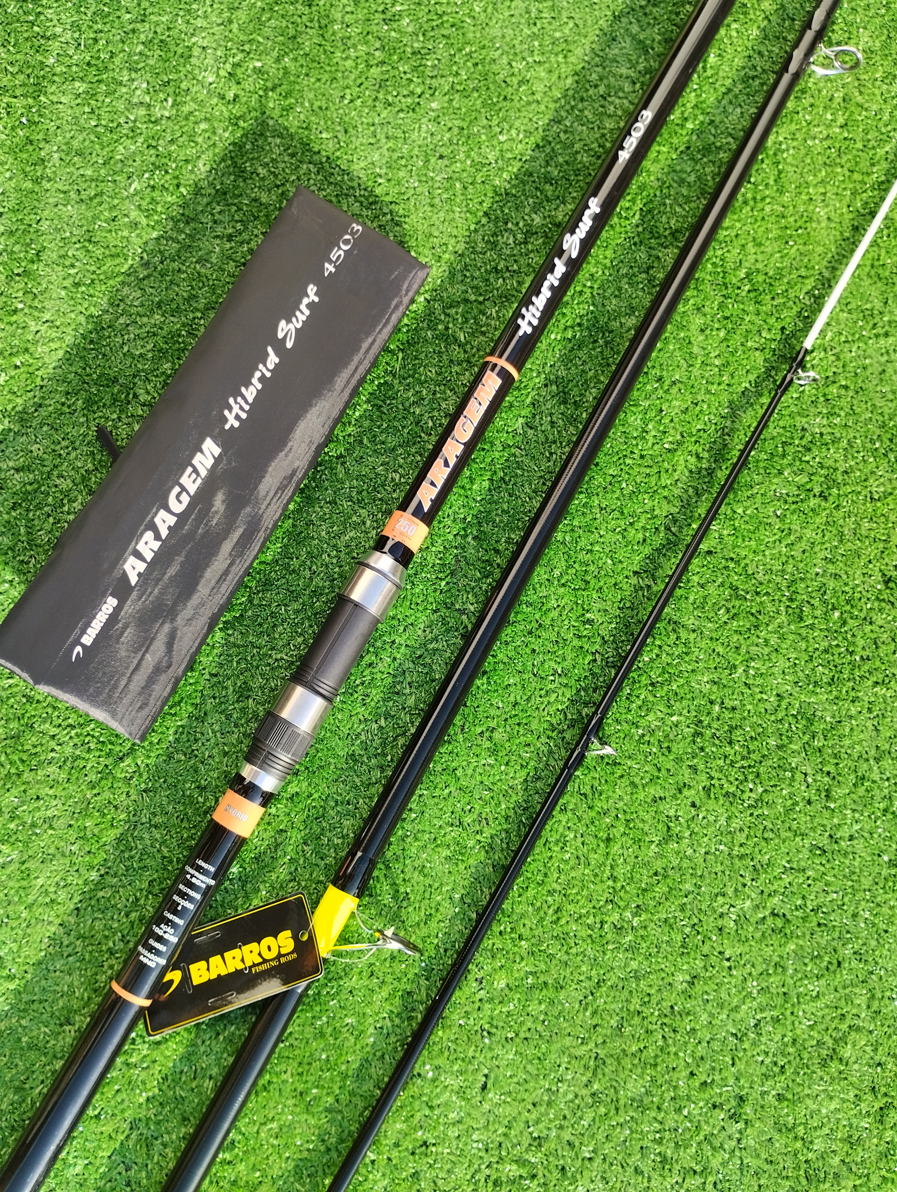 Cana de pesca barros surfcasting ponteira híbrida