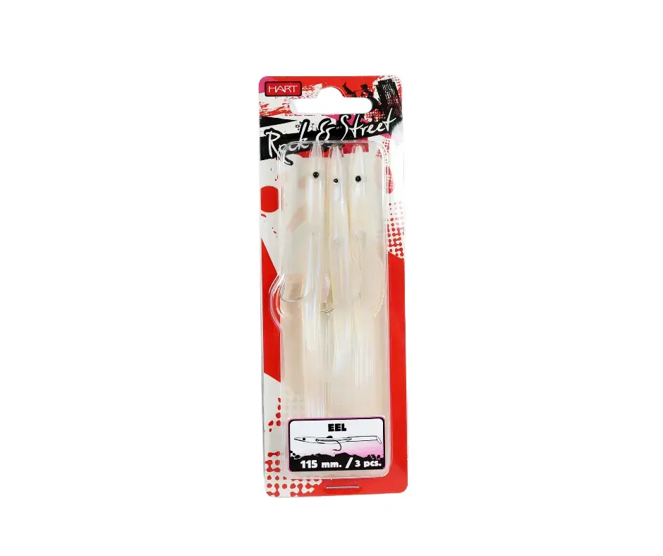 Miniaturbild: Amostra pesca vinil HART EEL 115mm 3 peças