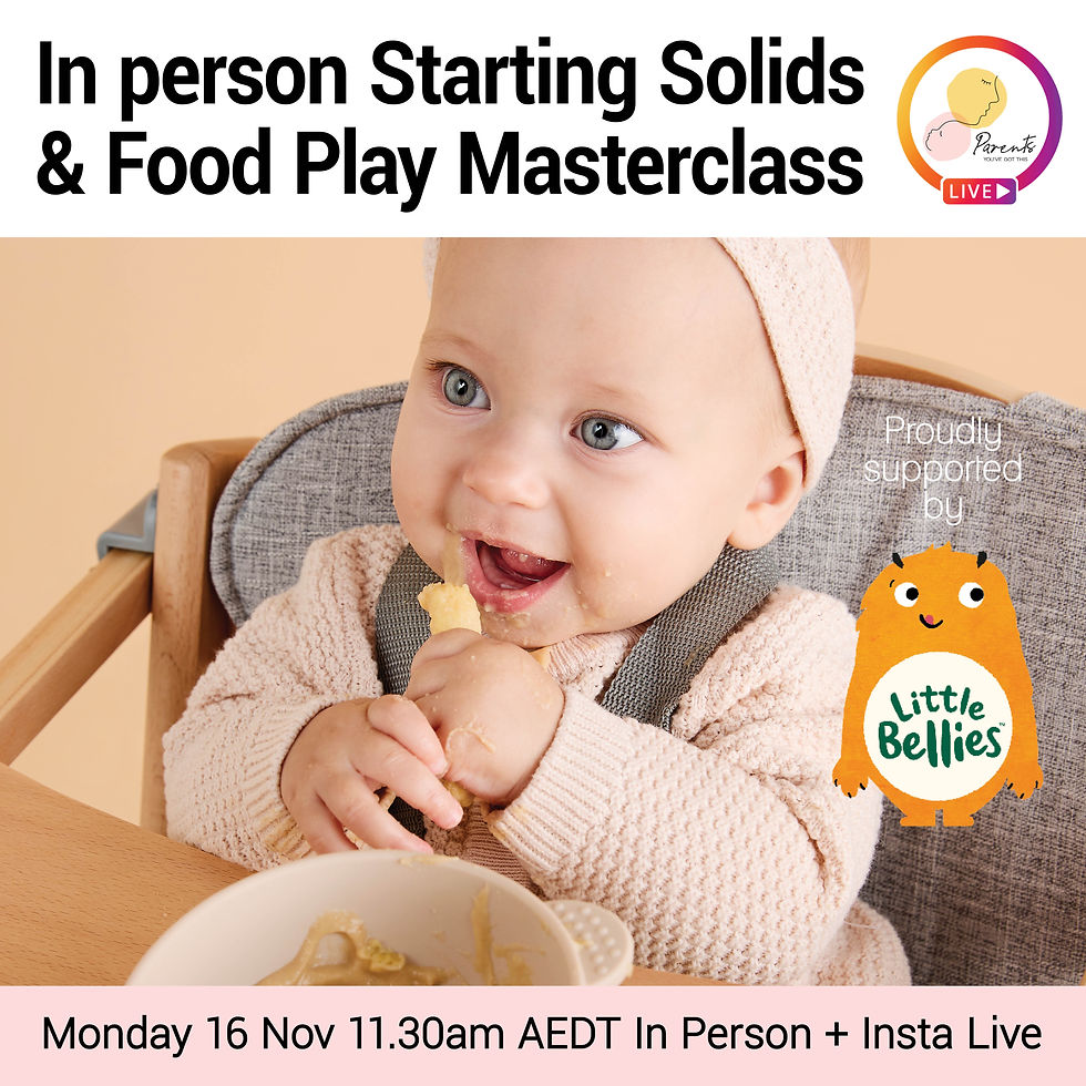 Starting Solids and Food Play Masterclass