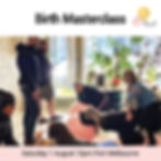 In person Birth Masterclass August 2026