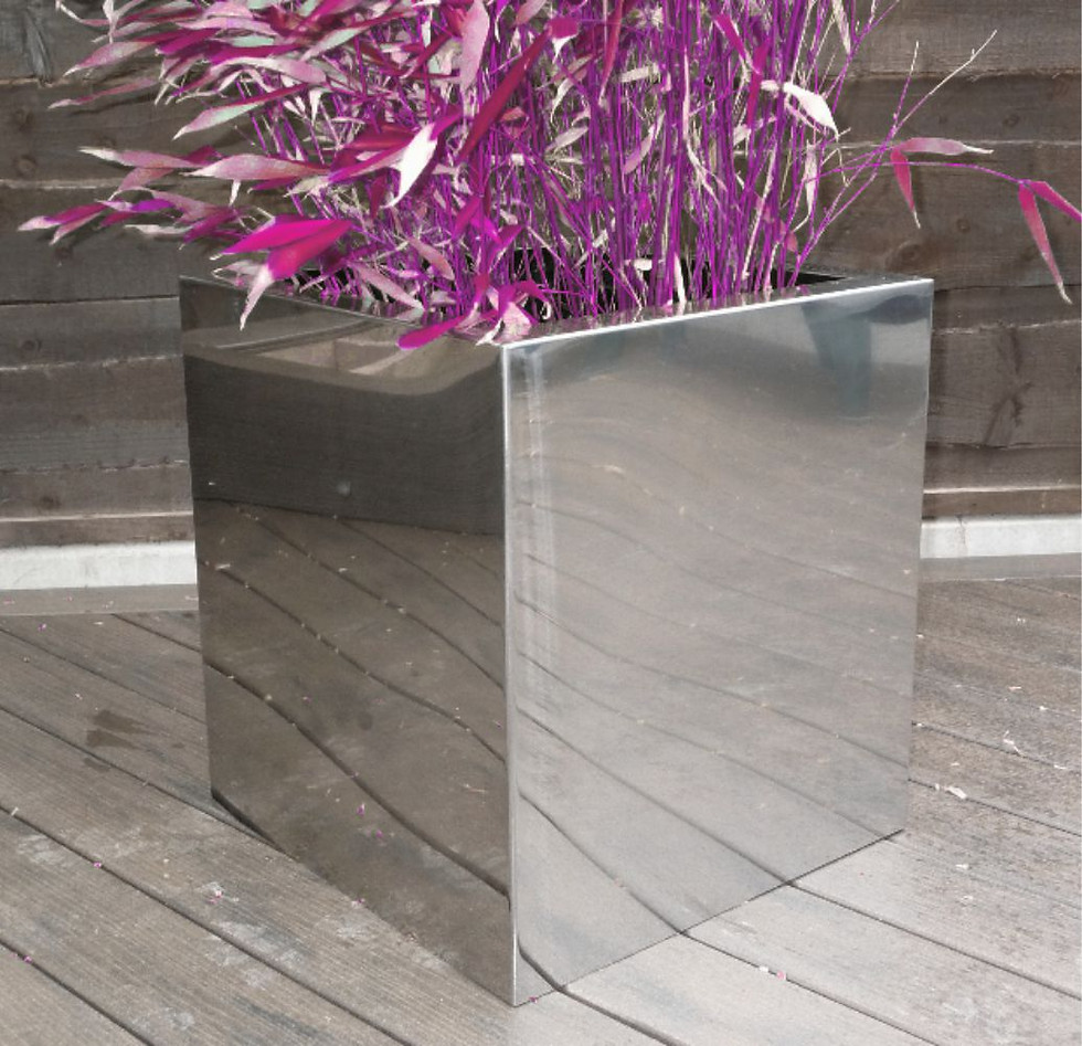 Thumbnail: Stainless Steel Garden Planters ponds in square or round and various sizes