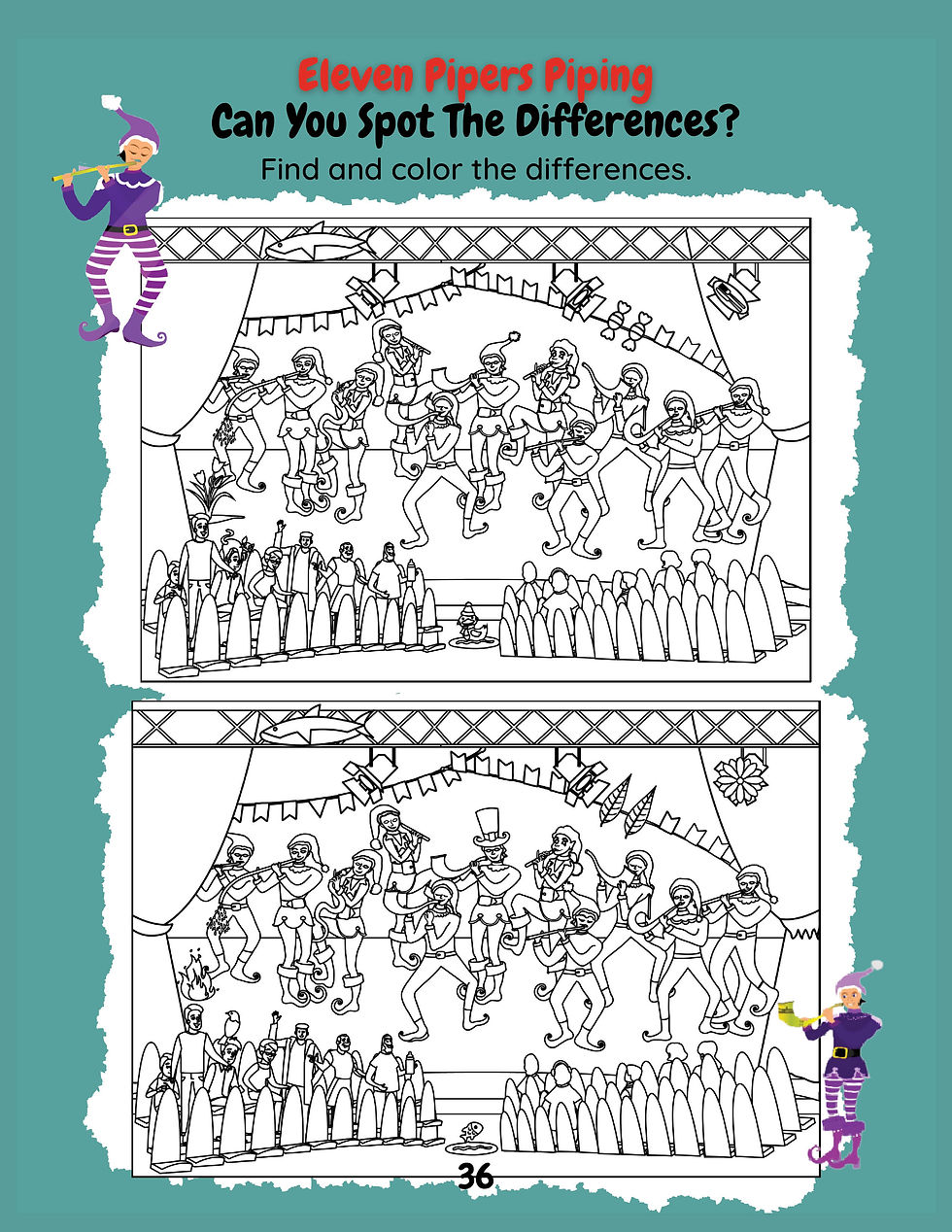 Thumbnail: E-Book  What's  Wrong with This Picture? 12 Days Before Christmas, Activity Book