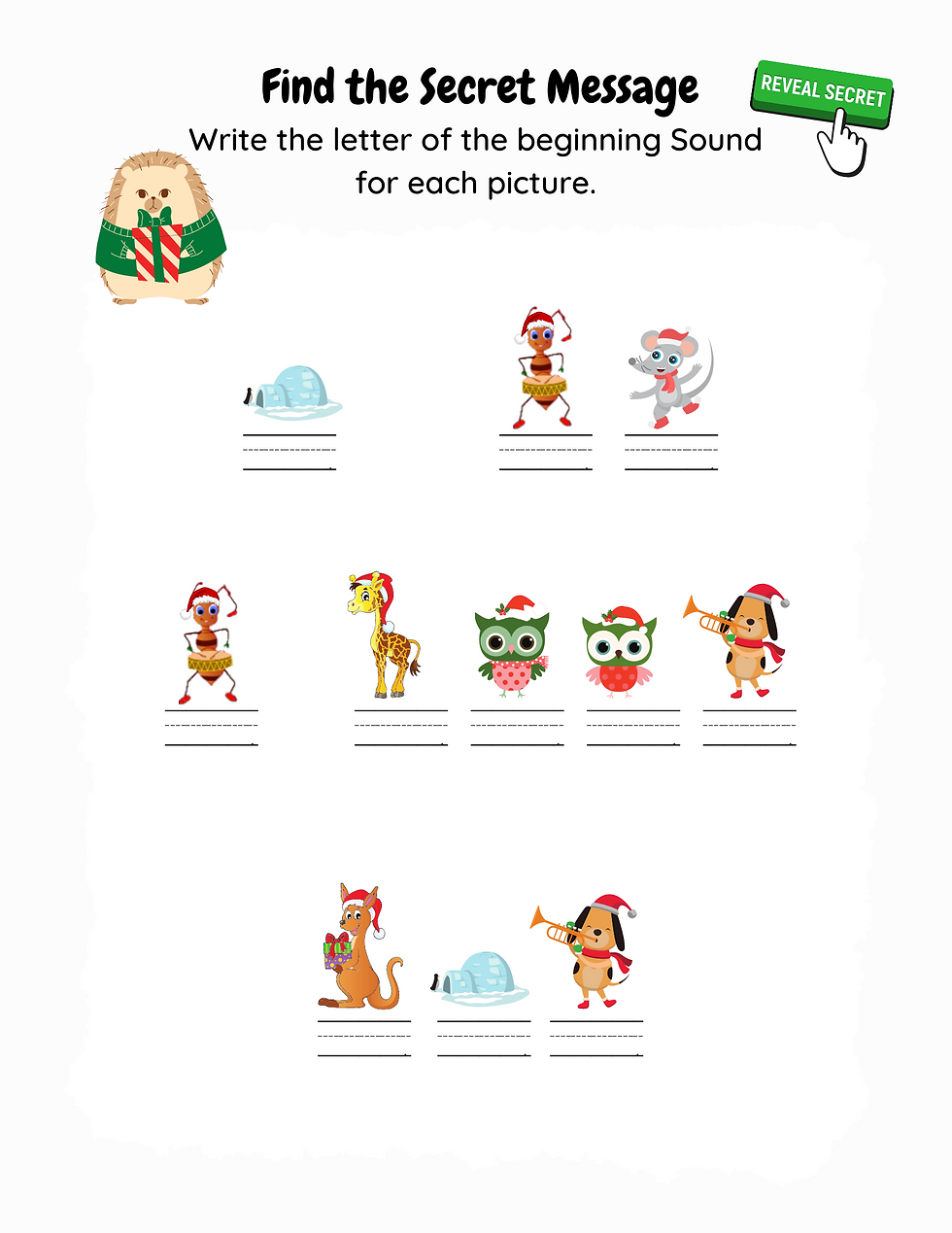 Thumbnail: Activity and Worksheets Printables 12 Days Before Christmas