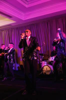 PDA band in suites on stage