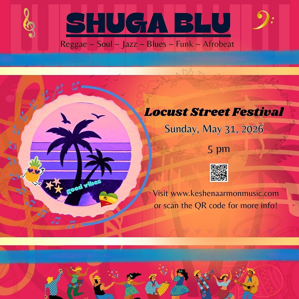 Shuga Blu Spreading Good Vibes at Locust Street Festival