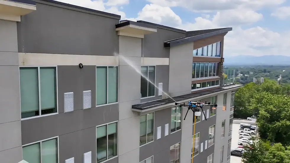 The Benefits of Drones Cleaning Commercial Buildings